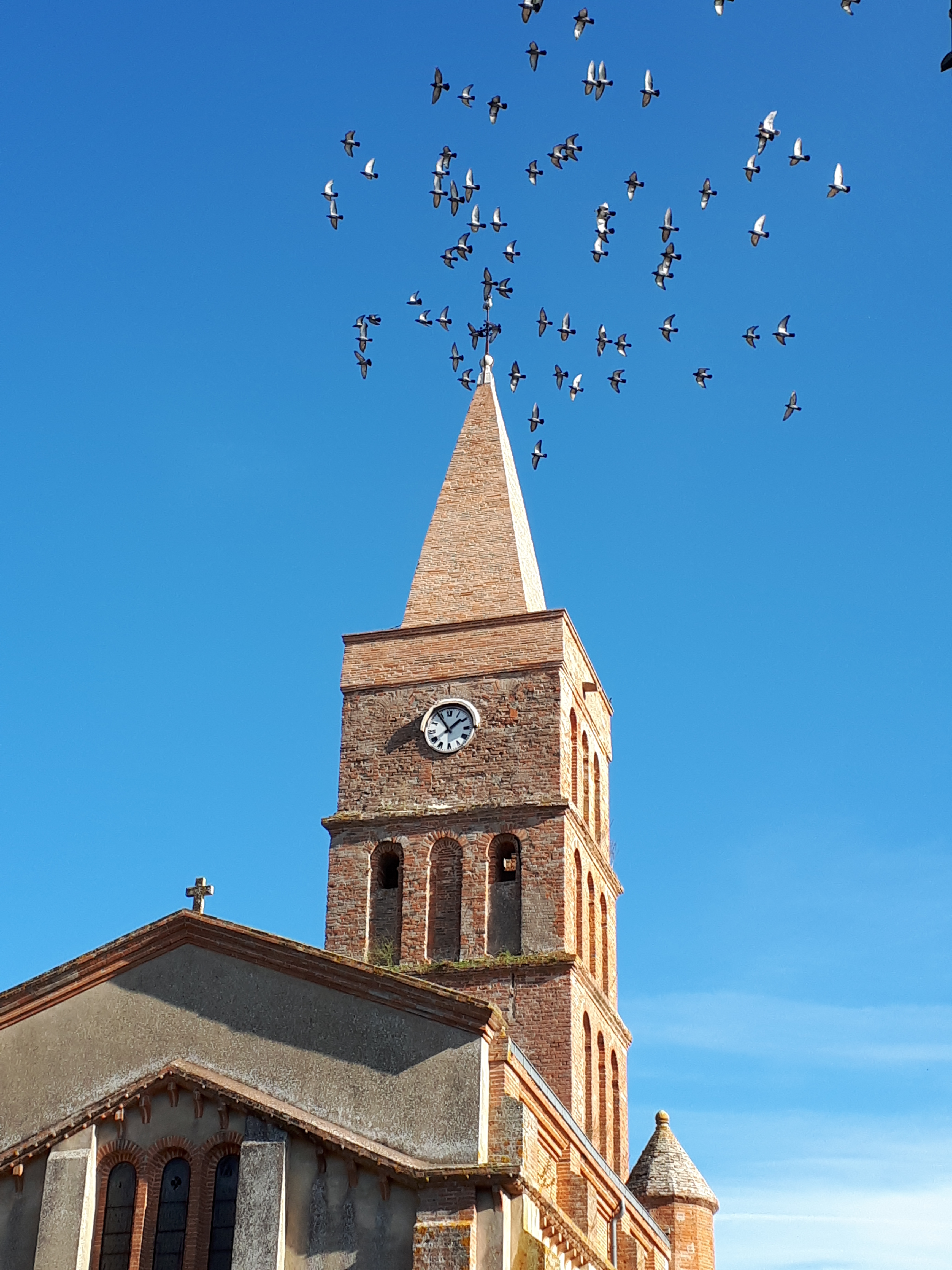 la toiture du clocher de l'&eacute;glise