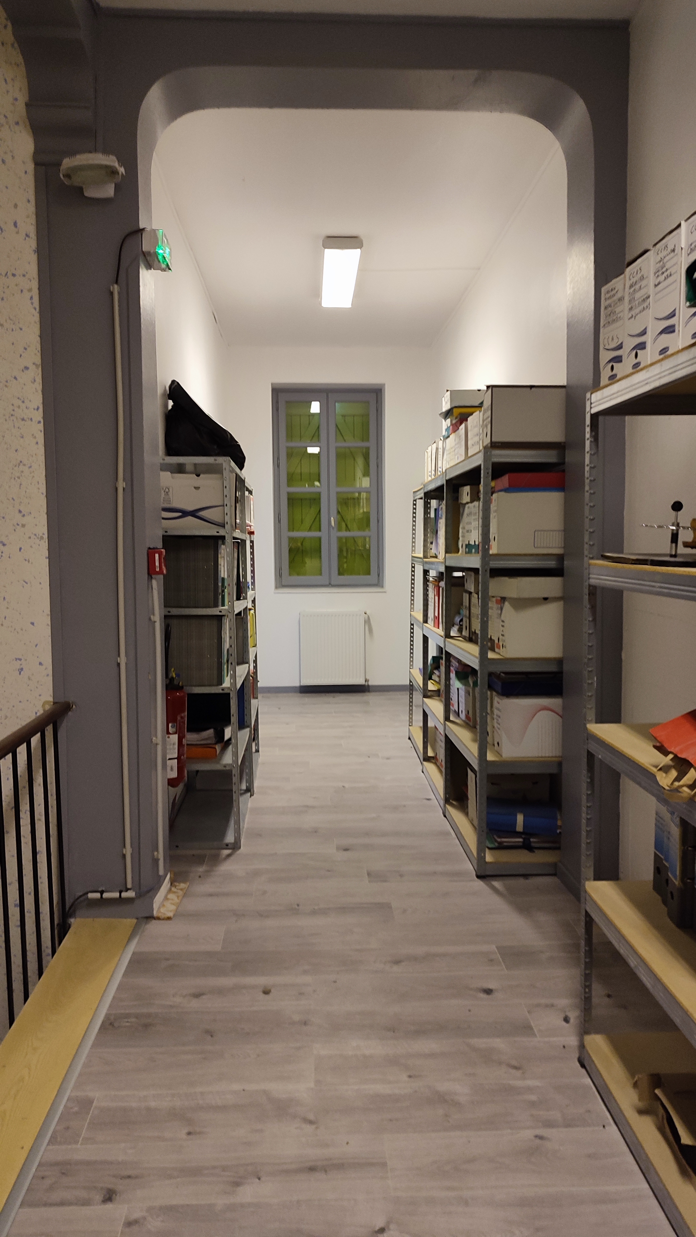 r&eacute;novation &eacute;tage mairie, acc&egrave;s salles et archives